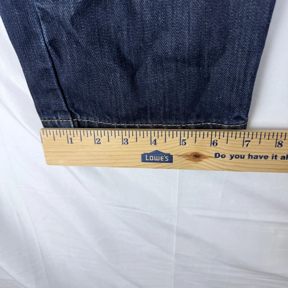 Levis 502 Taper Jeans Mens 34x32 Dark Wash Indigo Denim Americana Classic Fit